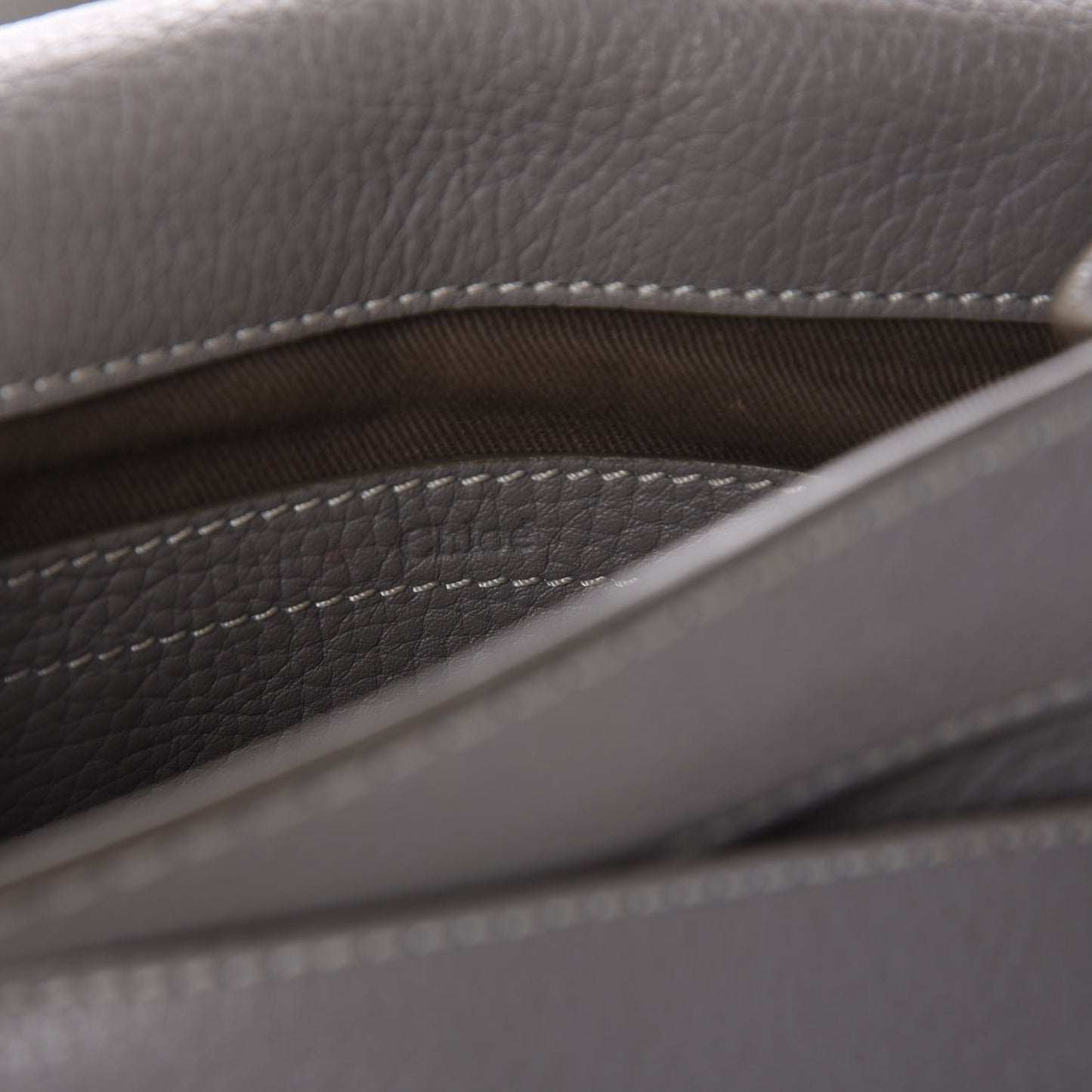 Calfskin Mini Marcie Round Crossbody Bag Cashmere Grey