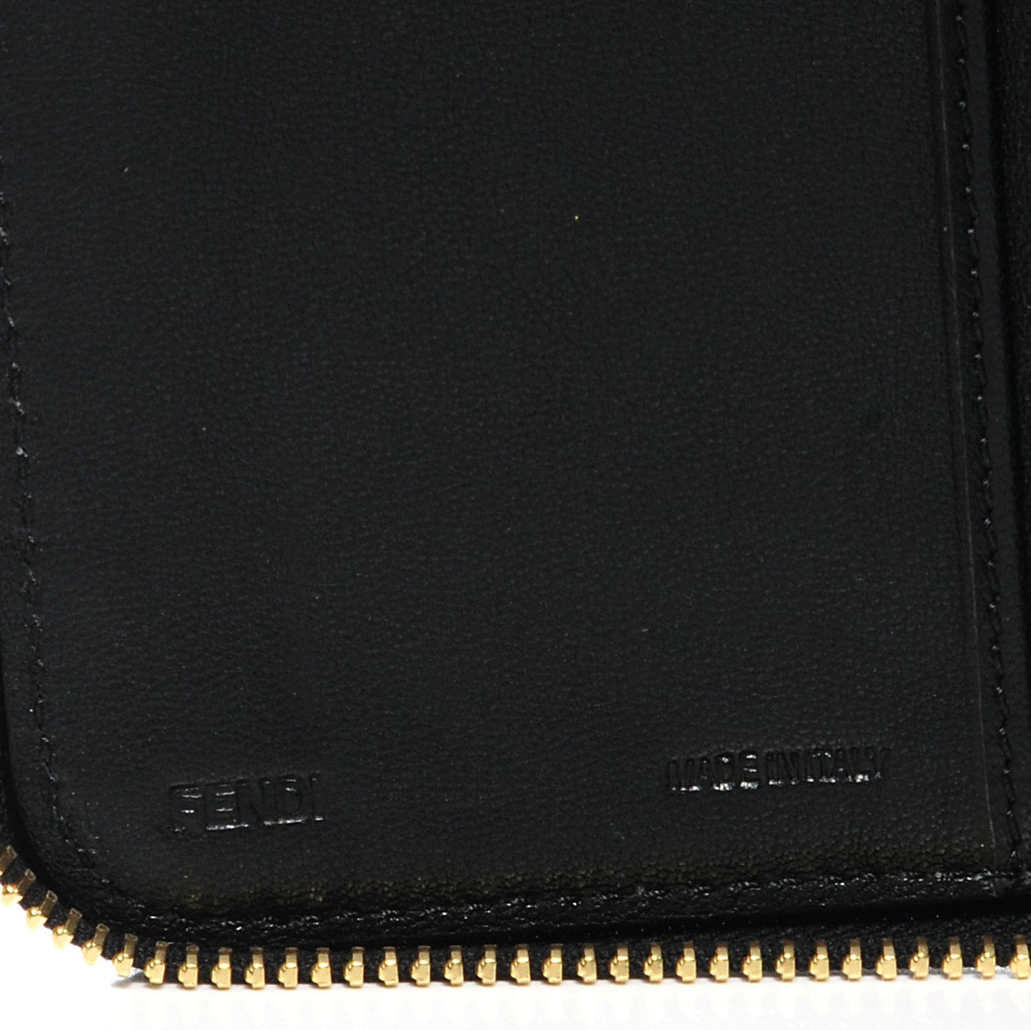 Pequin Cuoio Vegetale Zip Around Wallet Tobacco Black