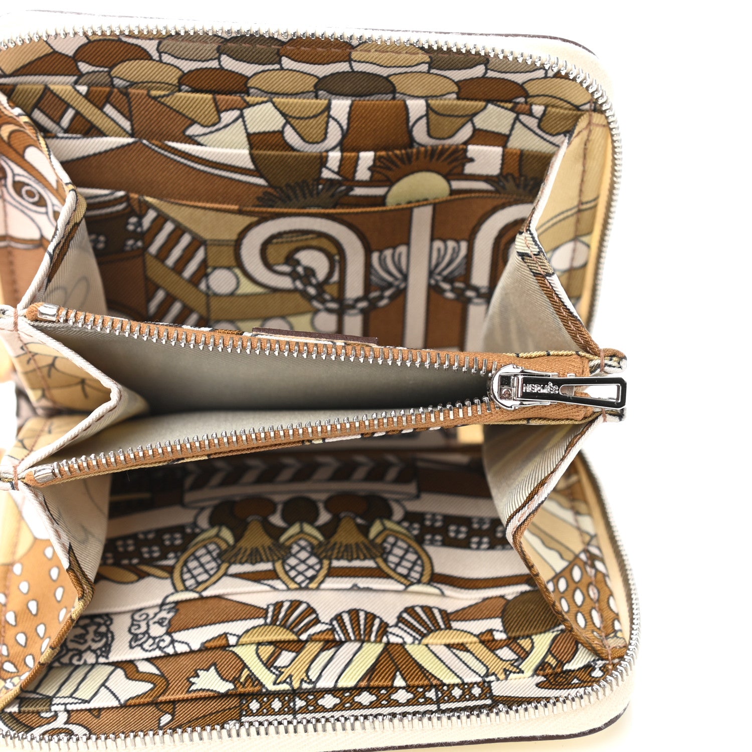 Hermes Epsom Silk'in Compact Wallet Nata 5 of 8