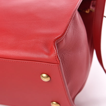 Saint Laurent Calfskin Small Classic Y Cabas Red 11 of 12