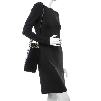 Christian Dior Patent Cannage Large Lady Dior Black 2 of 8