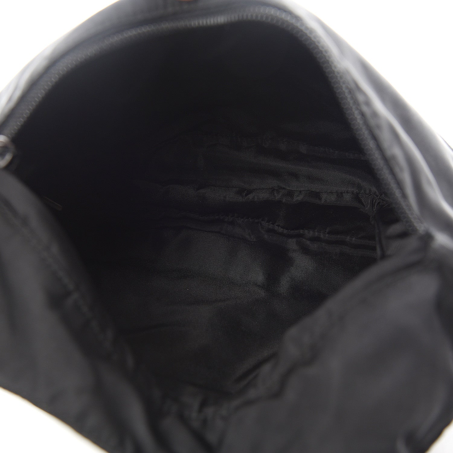 Prada Nylon Flat Messenger Bag Black 5 of 9