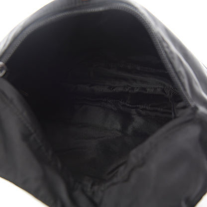 Prada Nylon Flat Messenger Bag Black 5 of 9