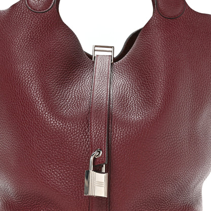 Hermes Taurillon Clemence Picotin Lock 26 GM Bordeaux 8 of 12