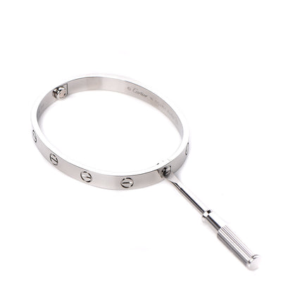 Cartier 18K White Gold LOVE Bracelet 16 4 of 7