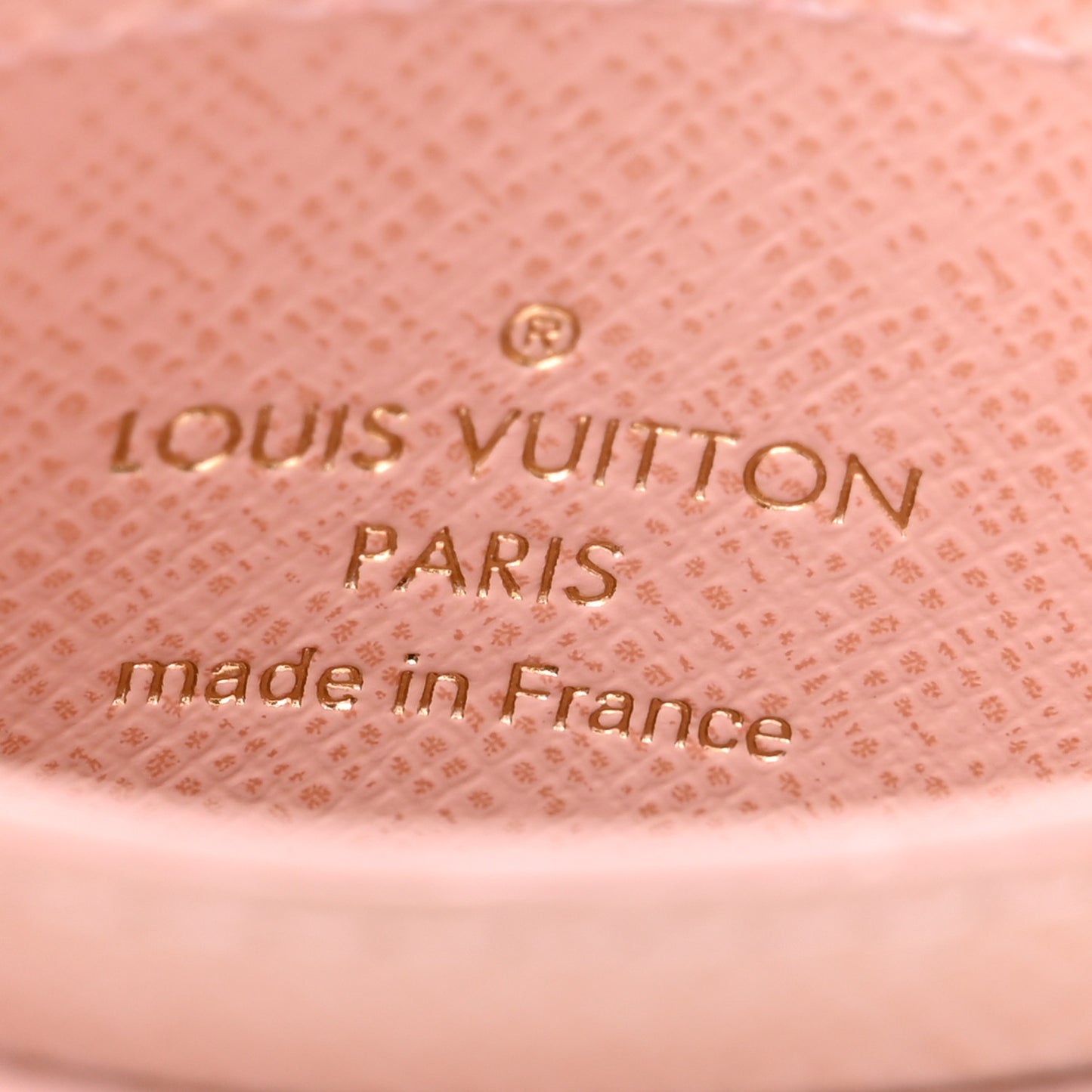 Monogram LV Charms Card Holder Rose Ballerine