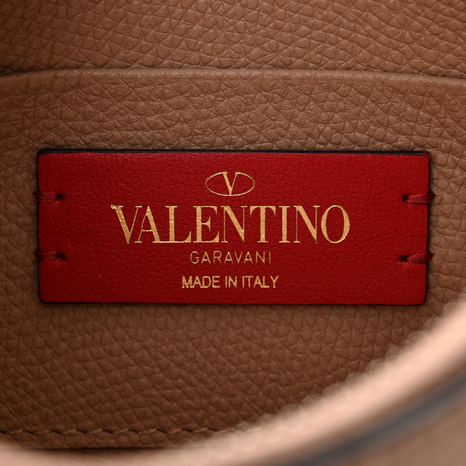 Valentino Garavani Grainy Calfskin Mini Vlogo Hobo Bag Rose Cannelle 6 of 10