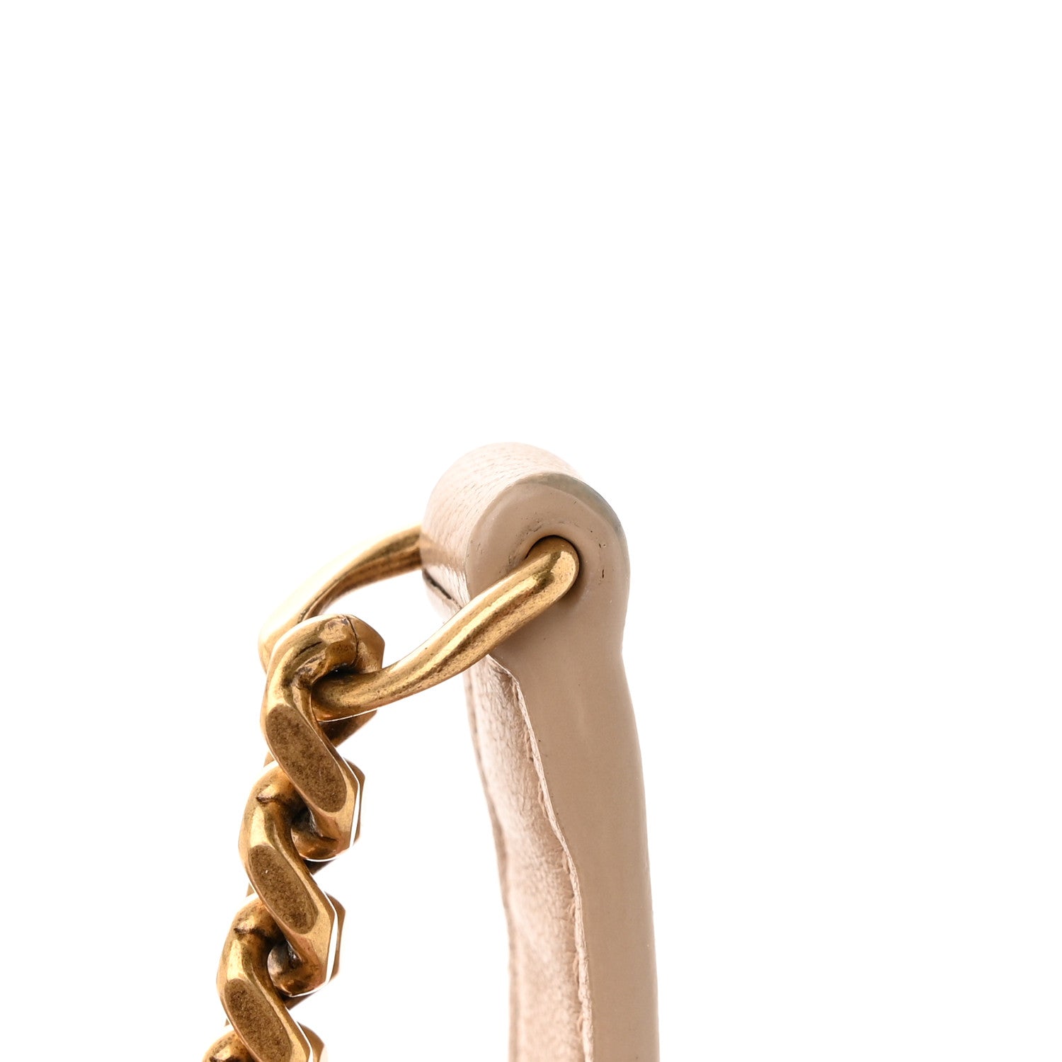 Saint Laurent Lambskin Quilted Toy Loulou Puffer Monogram Chain Satchel Dark Beige 19 of 19