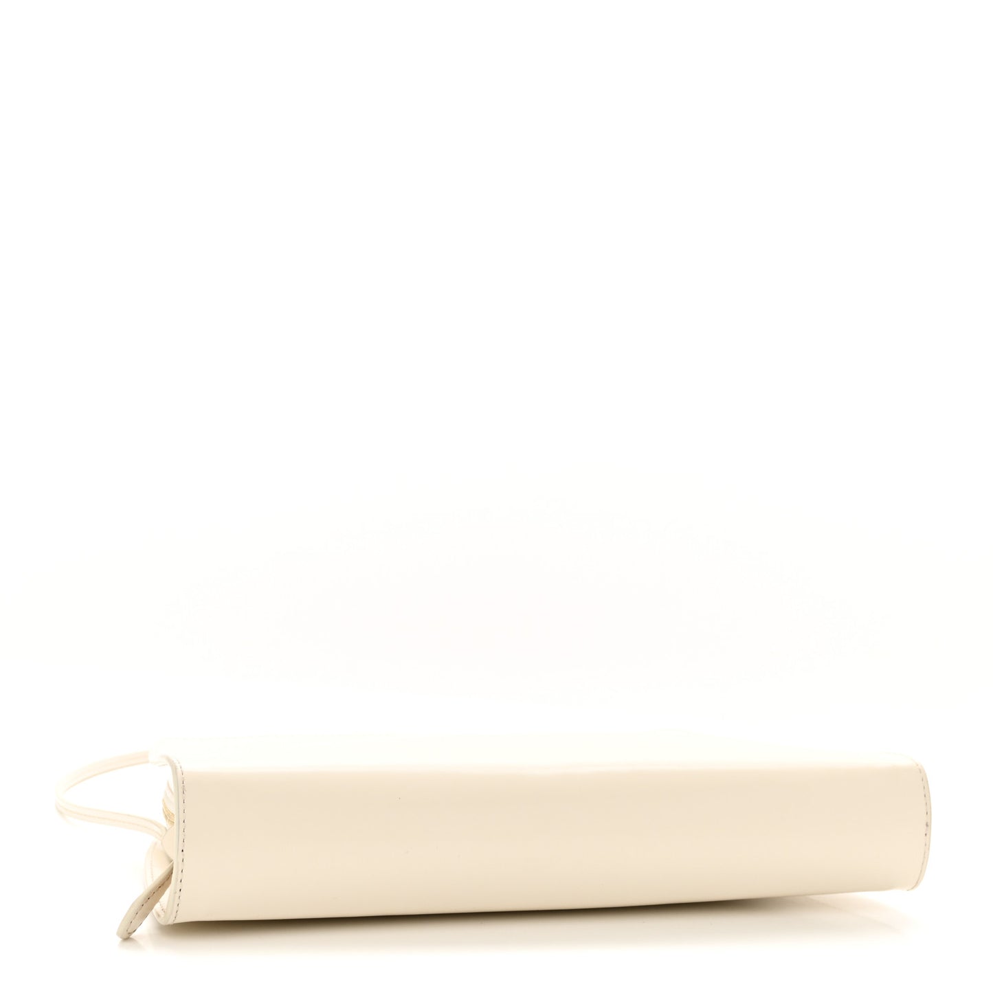 Saddle Calfskin Dalia Baguette Shoulder Bag Ivory