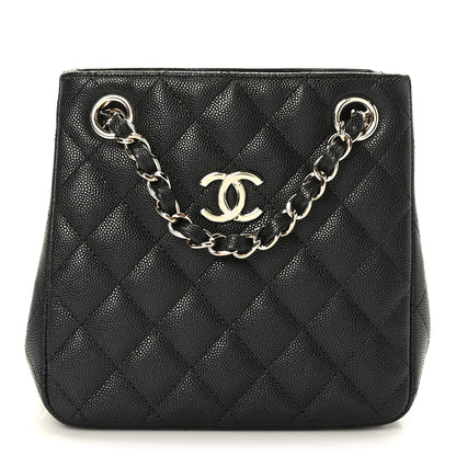 Chanel Caviar Quilted Mini Bucket Bag Black 1 of 12
