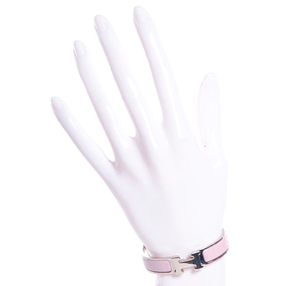 Hermes Enamel Narrow Clic Clac H Bracelet PM Rose Dragee 2 of 4
