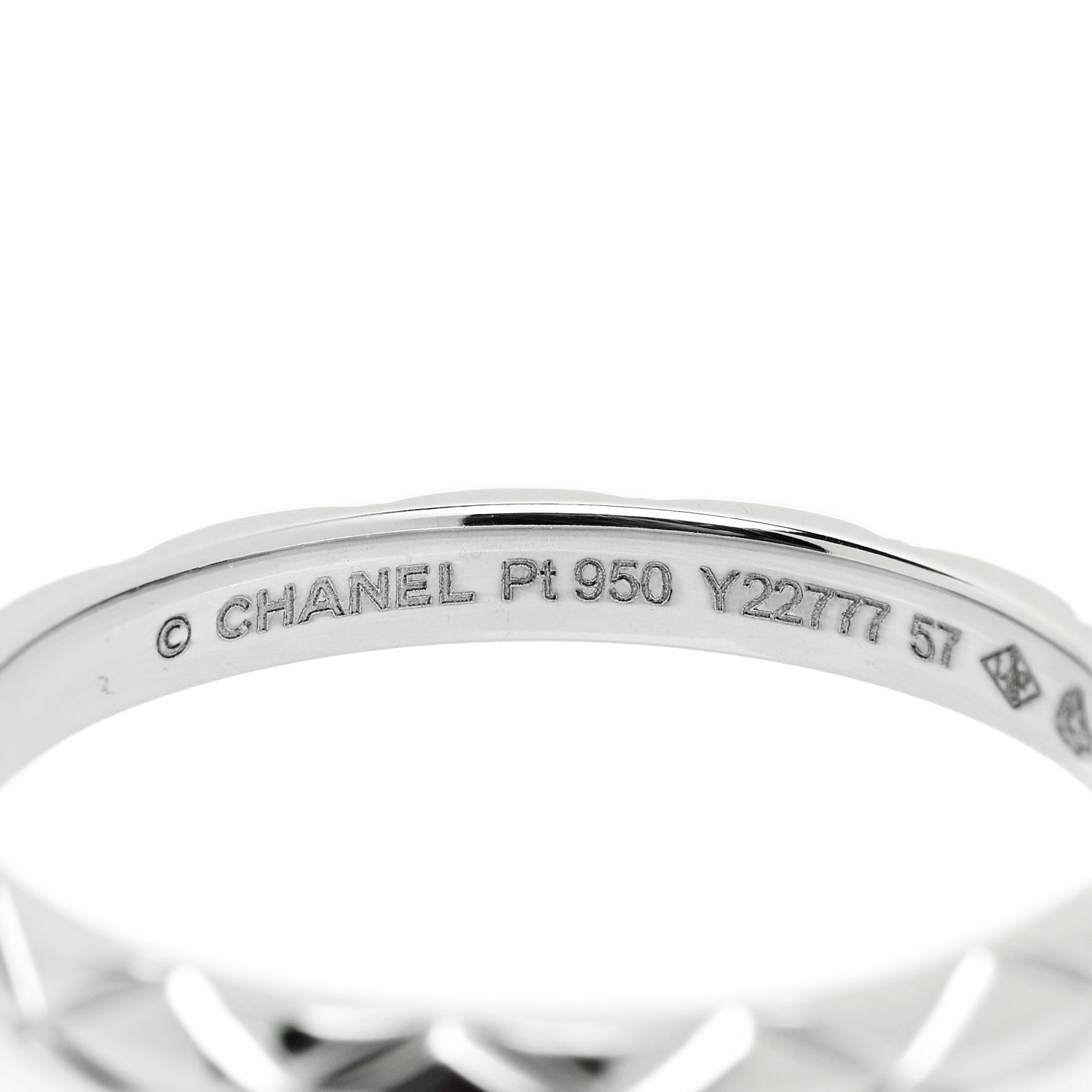 Chanel Platinum Mini Coco Crush Ring 57 8 4 of 4