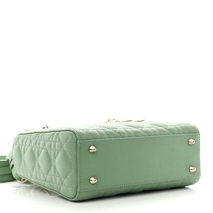 Christian Dior Lambskin Cannage Small My ABCDior Lady Dior Green 4 of 10