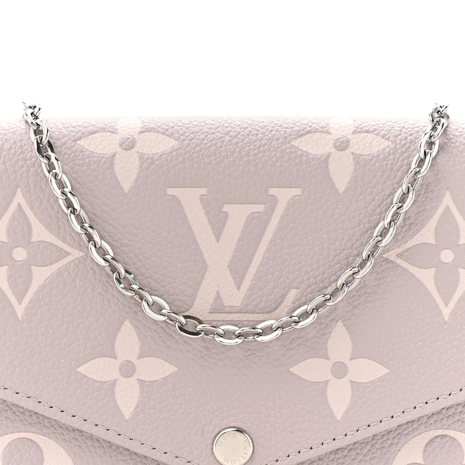 Louis Vuitton Empreinte Monogram Giant Felicie Pochette Brume Quartz 10 of 13