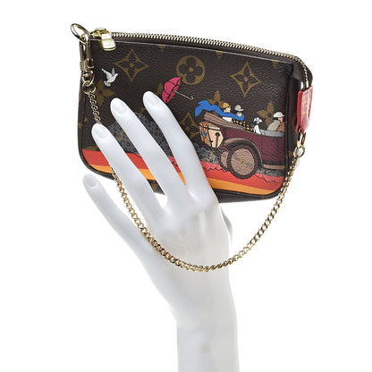 Louis Vuitton Monogram 2015 Christmas Animation Mini Pochette Accessories 2 of 8