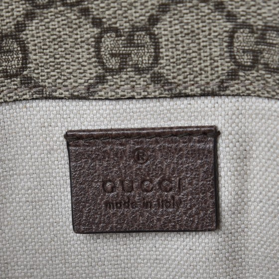 GG Supreme Monogram Neo Vintage Web Belt Bag Brown
