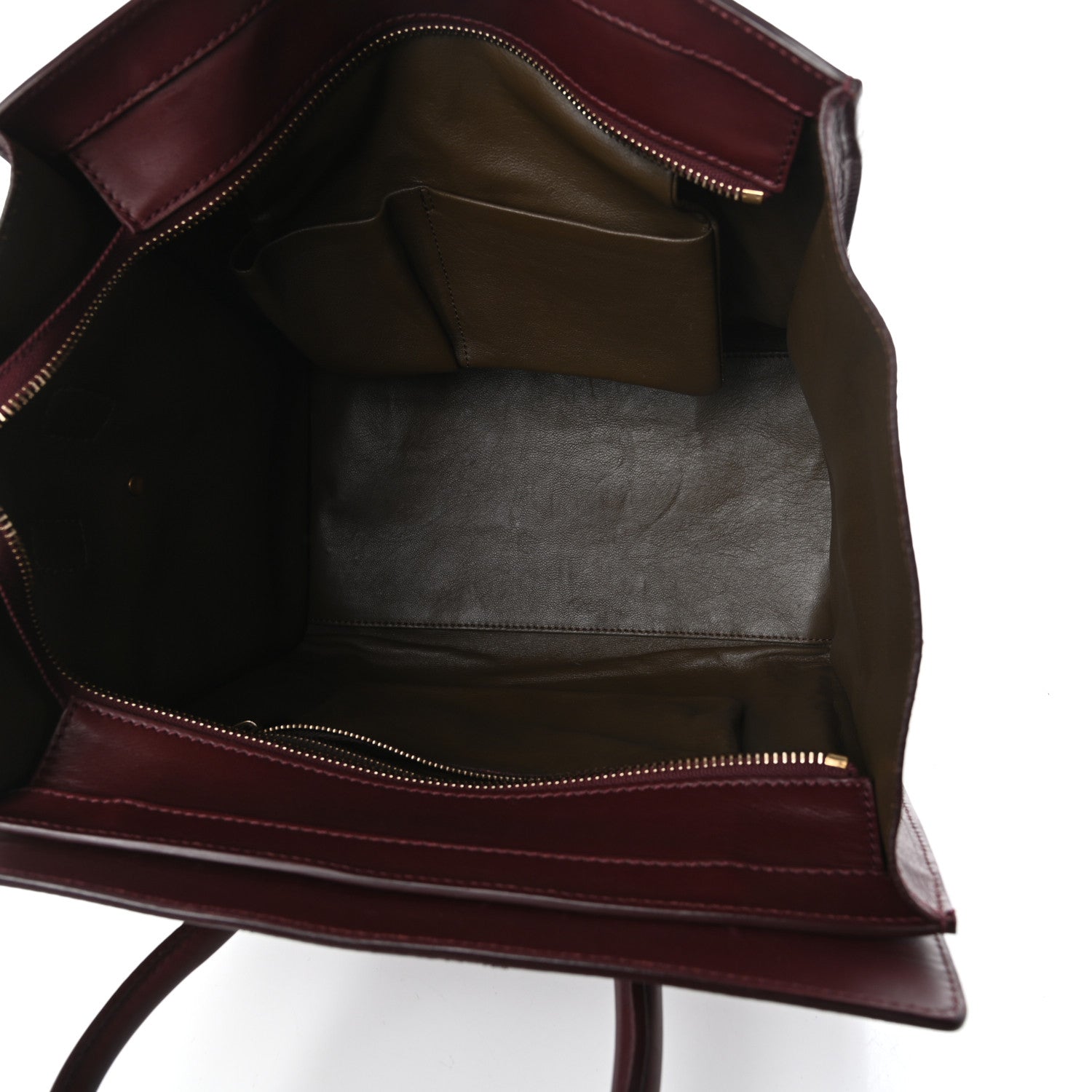 Celine Smooth Calfskin Mini Luggage Burgundy 5 of 9