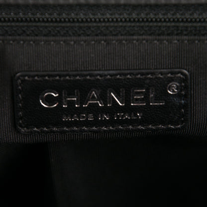 Chanel Calfskin Quilted Medium Frame In Chain Flap Black 6 of 7