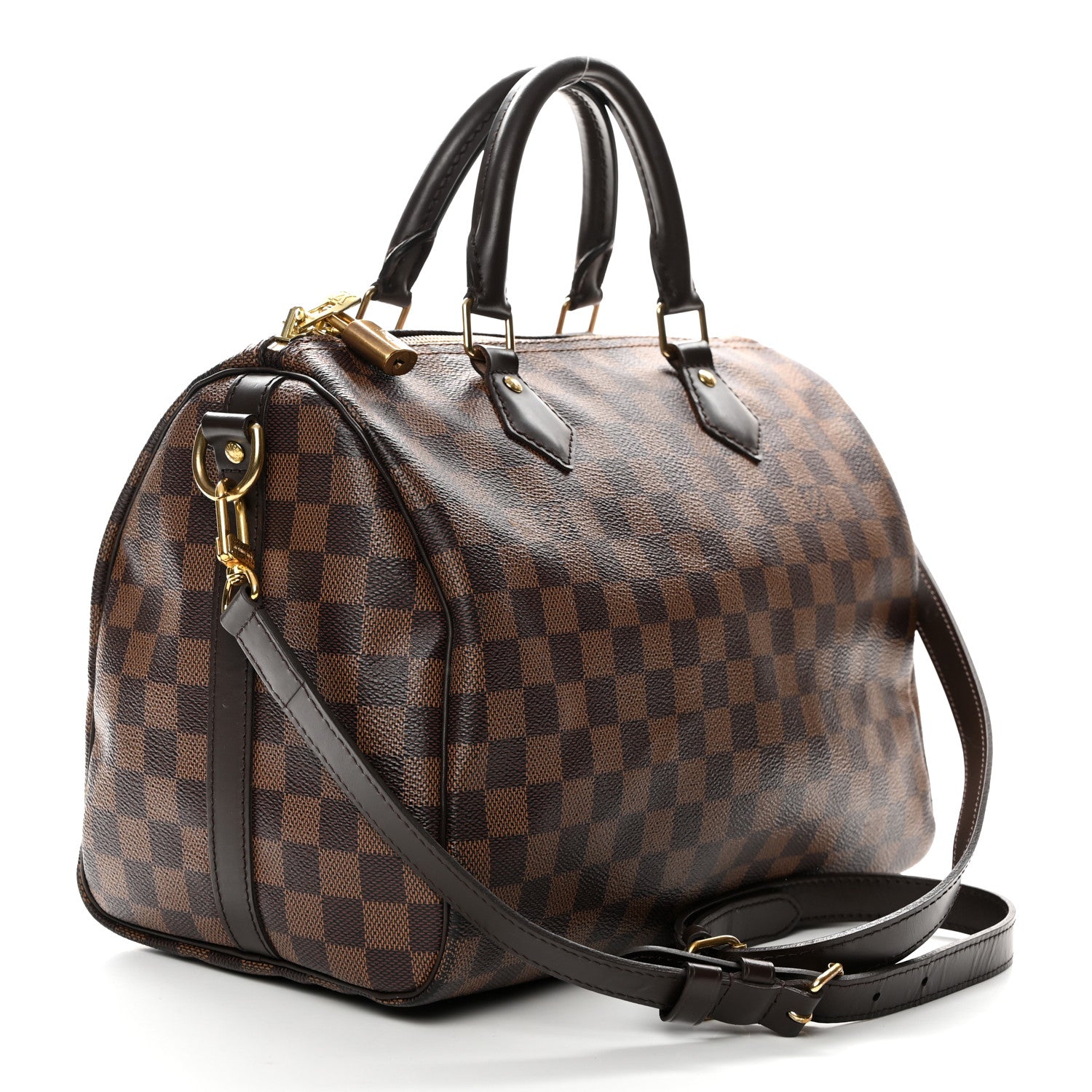 Louis Vuitton Damier Ebene Speedy Bandouliere 30 2 of 13