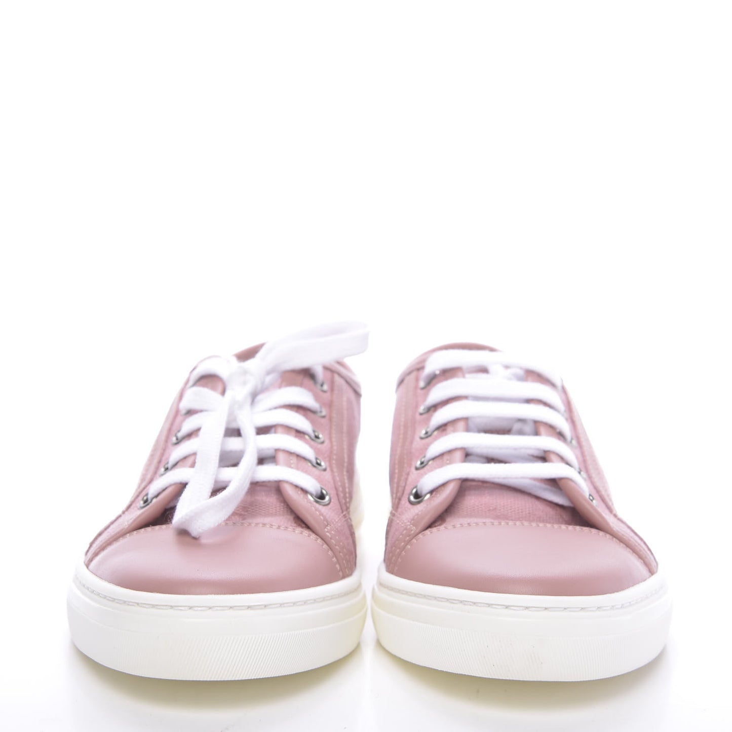 GG Monogram Calfskin Womens Low Top Sneakers 37 Pink Soft Pink