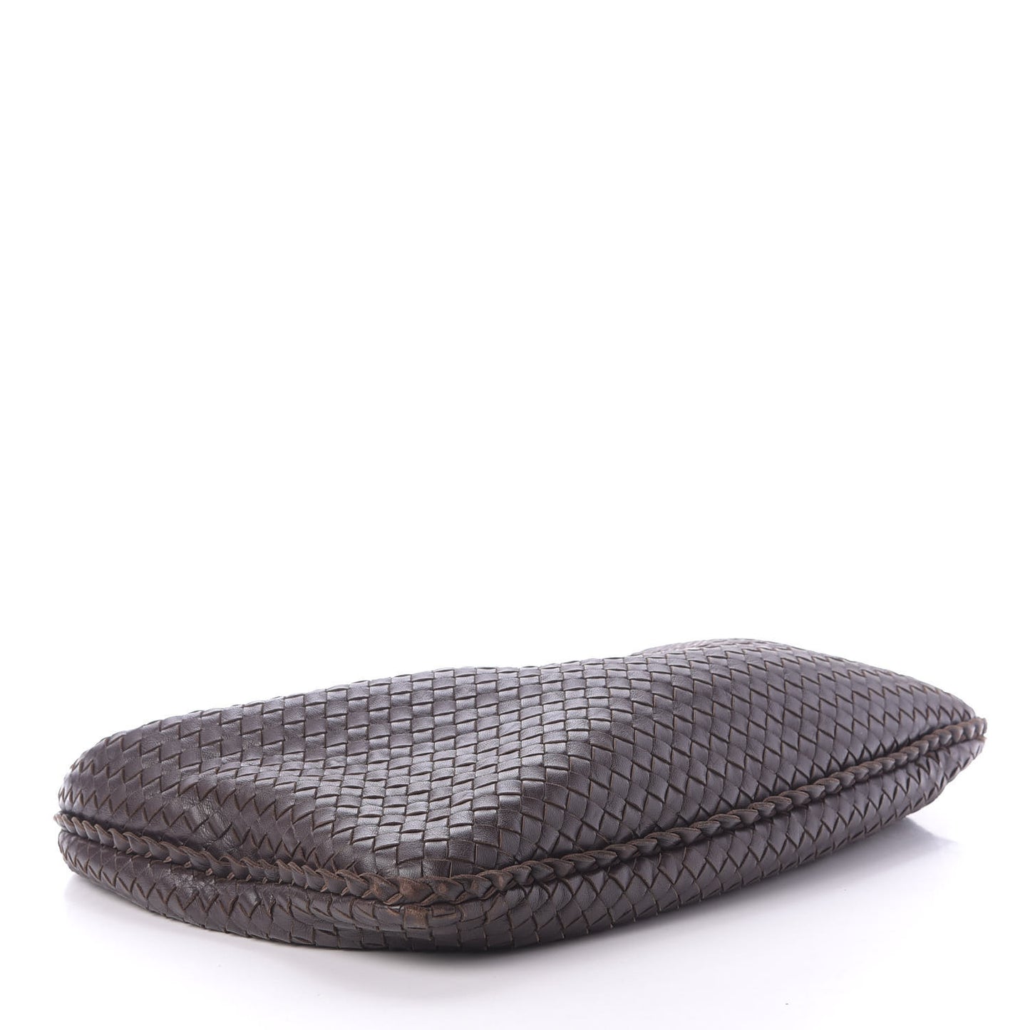Nappa Intrecciato Large Veneta Hobo Brown Coffee