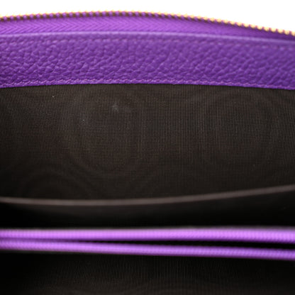 Gucci Grained Calfskin Continental Zip Wallet Purple 13 of 13