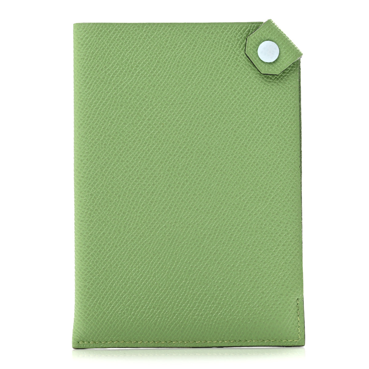 Hermes Epsom Tarmac Dot PM Passport Holder Vert Criquet Bleu Brume 1 of 8
