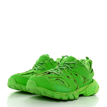 Balenciaga Mesh Nylon Mens Track Sneakers 40 Monocolor Fluo Green 3 of 8