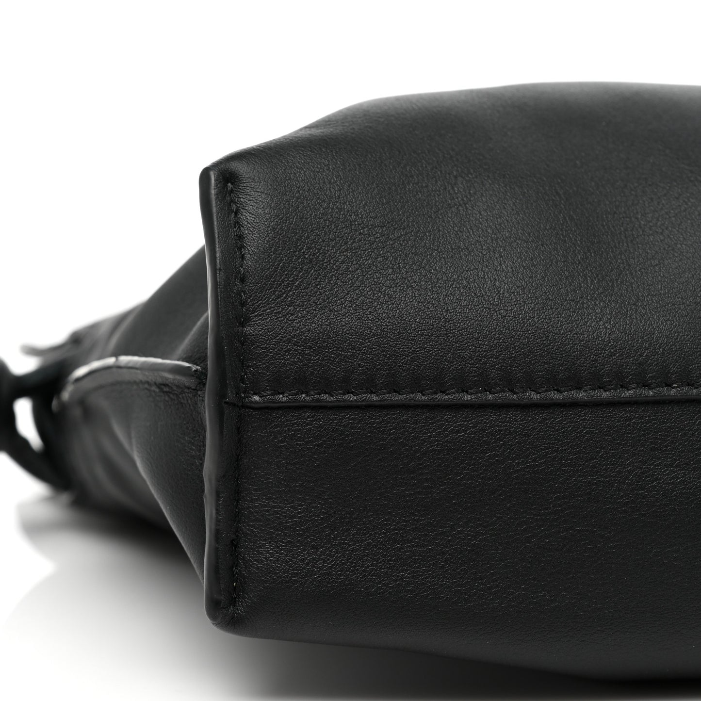 Calfskin Mini Flamenco Knot Clutch Black
