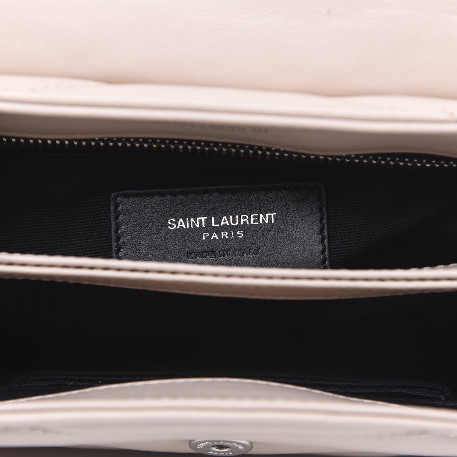 Saint Laurent Calfskin Y Quilted Monogram Toy Loulou Crossbody Bag Marble Pink 5 of 10