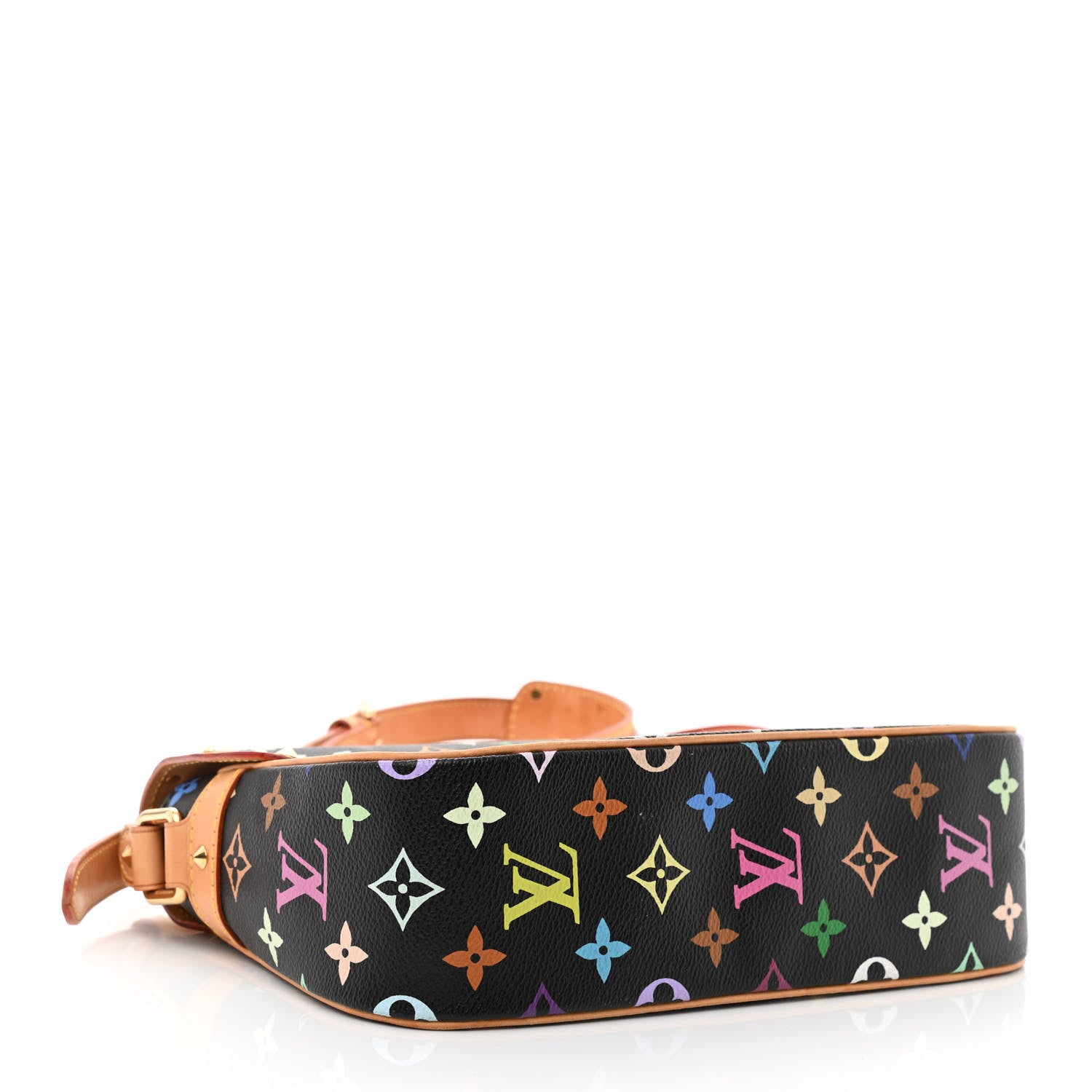 Louis Vuitton Monogram Multicolor Sologne Black 4 of 9