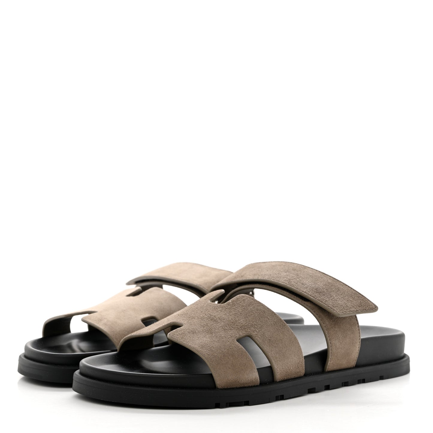 Suede Goatskin Mens Chypre Sandals 41 Beige Argile