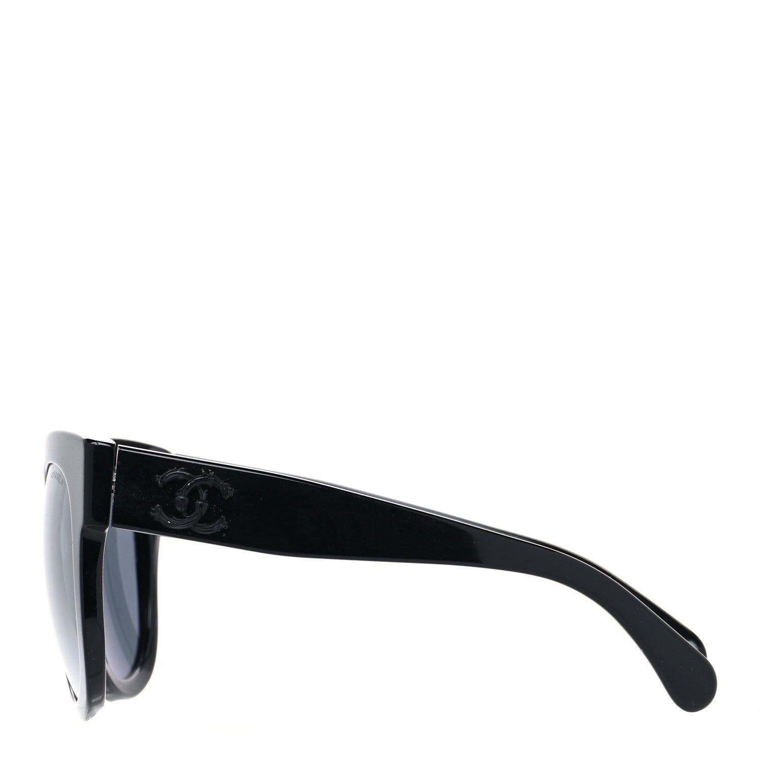 Chanel Acetate Butterfly Signature CC Sunglasses 5358 Black 3 of 8