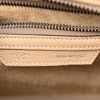 Celine Drummed Calfskin Micro Luggage Dune 6 of 17