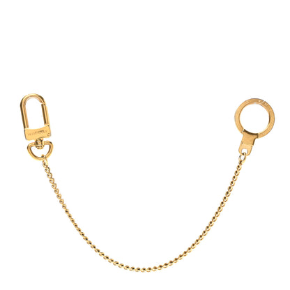 Louis Vuitton Metal Pochette Extender Key Ring Chain Gold 1 of 3