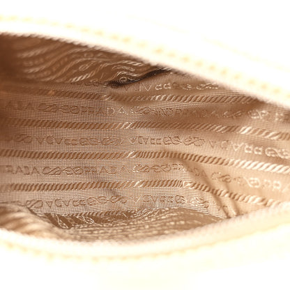 Prada Yarn Raffia Effect Crochet Triangle Shoulder Bag Naturale 5 of 11