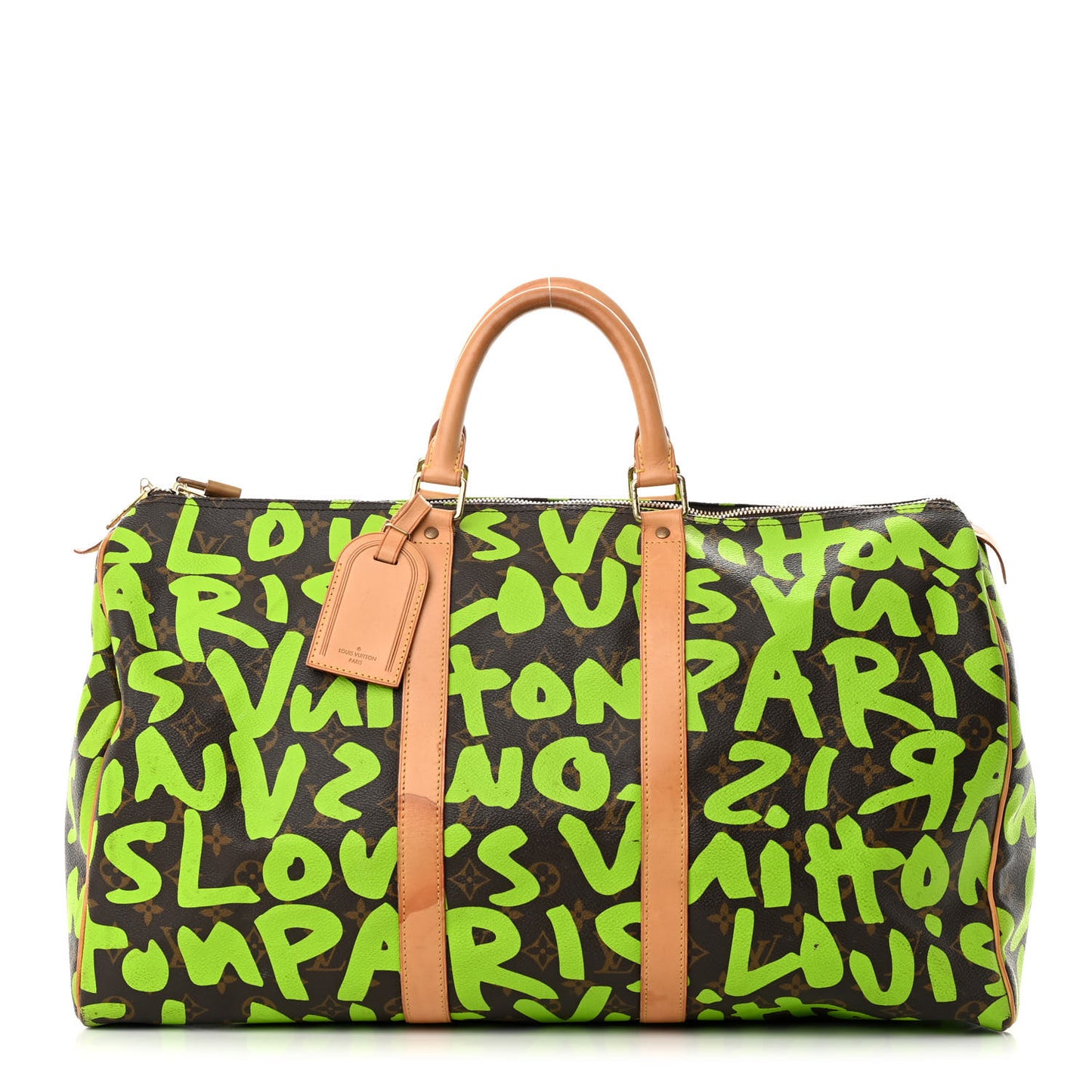 Monogram Graffiti Keepall 50 Green