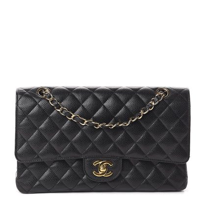 Chanel Caviar Quilted Medium Double Flap Black 1 of 11