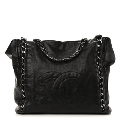 Chanel Glazed Caviar Modern Chain Tote Black 1 of 9