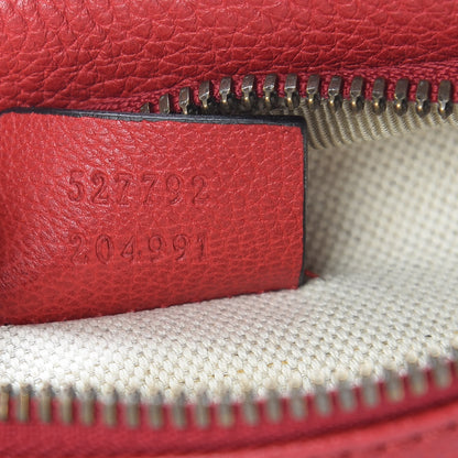 Gucci Grained Calfskin Small Logo Belt Bag Hibiscus Red 7 of 10