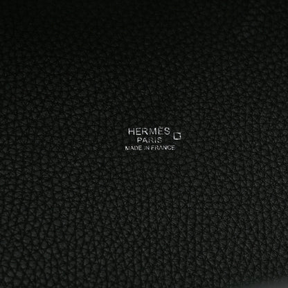 Hermes Taurillon Clemence Matte Alligator Picotin Lock Touch 22 MM Black 6 of 10