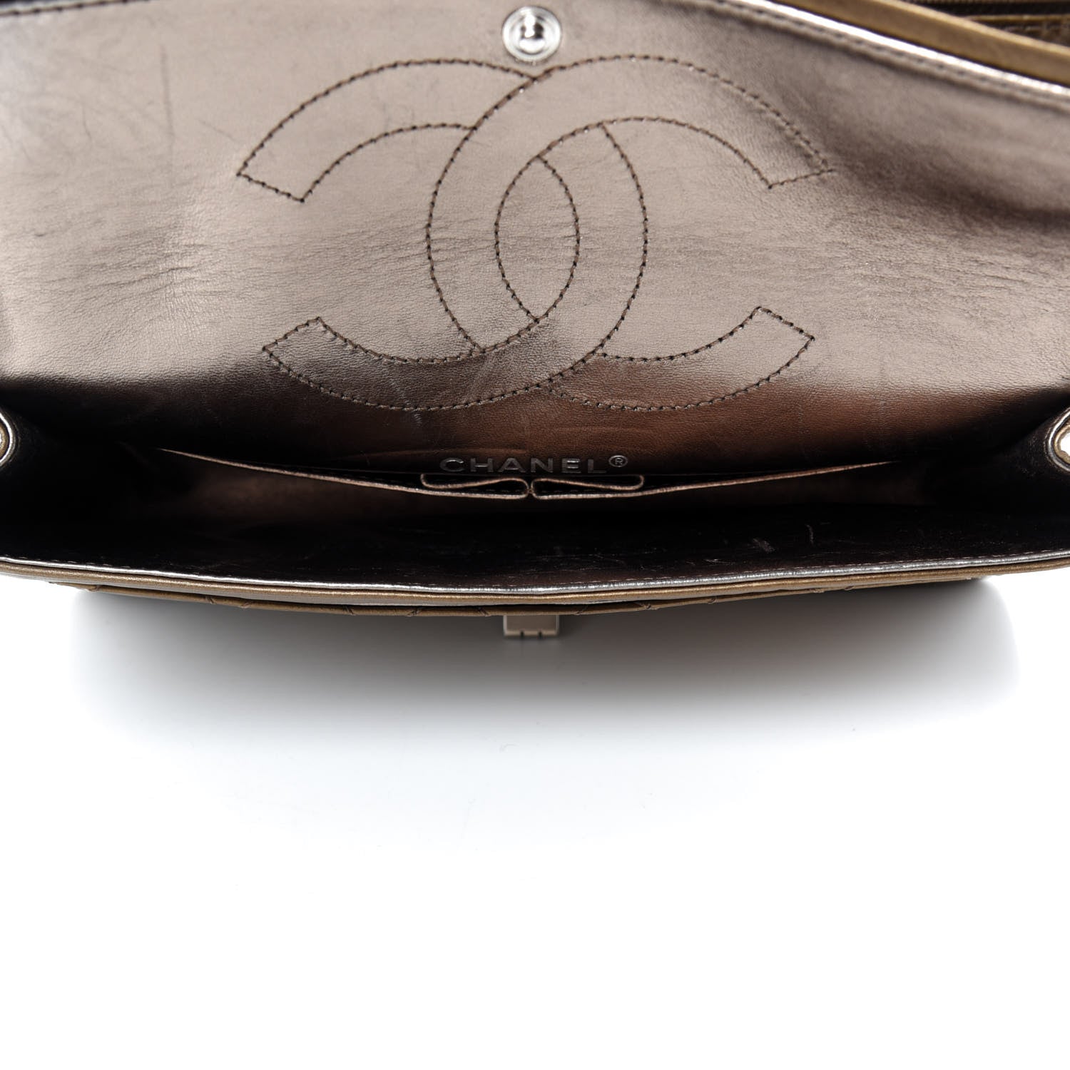 Chanel Metallic Aged Calfskin 2.55 Reissue 226 Flap Bronze 5 of 11