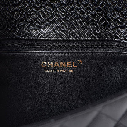 Chanel Caviar Quilted Flap Clutch Black 6 of 7