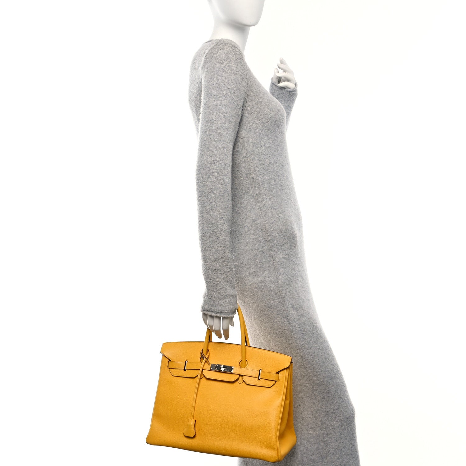 Hermes Epsom Birkin 35 Jaune 2 of 17