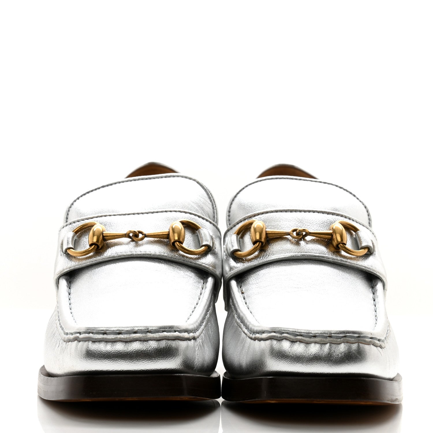 Gucci Galassia GG Marmont Fringe 50mm Loafer Pumps 39.5 Argento 2 of 11