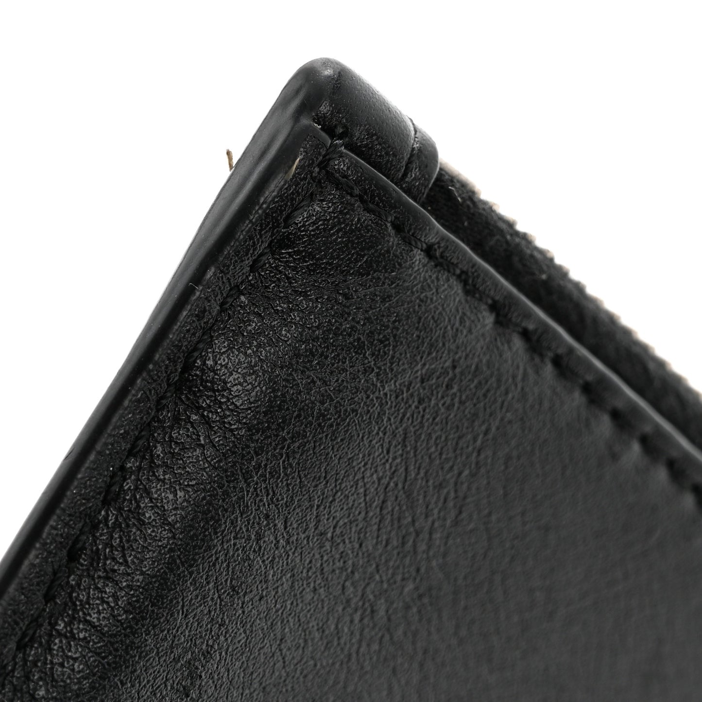 Calfskin Skull Logo Coin Case Card Holder Black