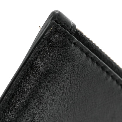 Valentino Garavani Calfskin Skull Logo Coin Case Card Holder Black 10 of 11