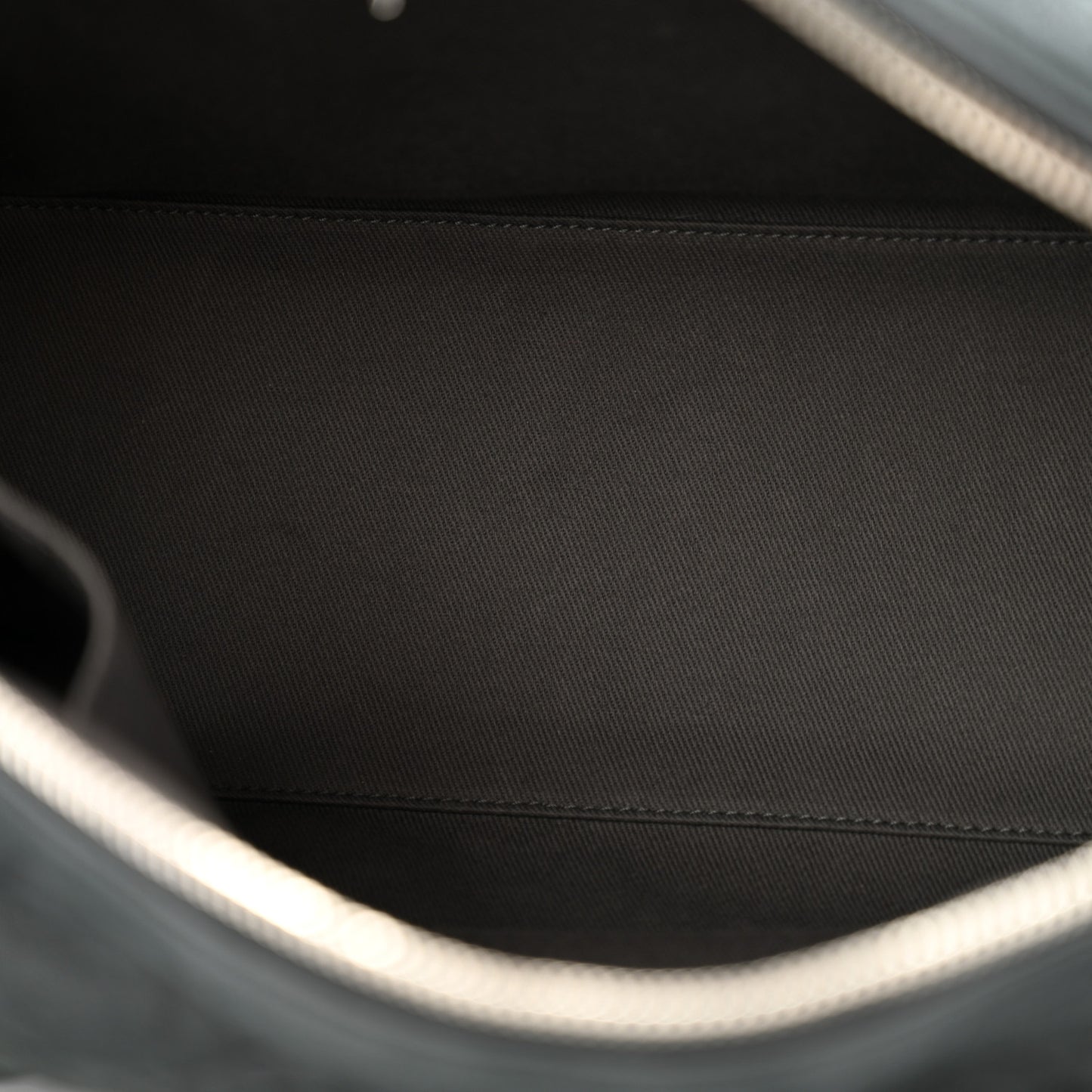 Iridescent Calfskin Quilted Relax CC Bowler Bag Black