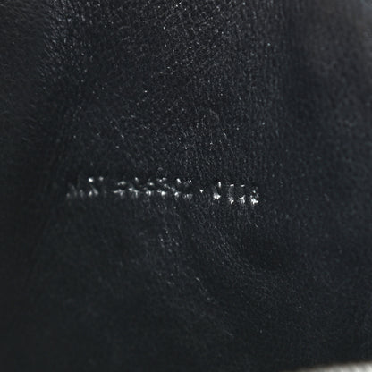 Saint Laurent Metallic Calfskin Monogram Heart Key Pouch Silver 7 of 7