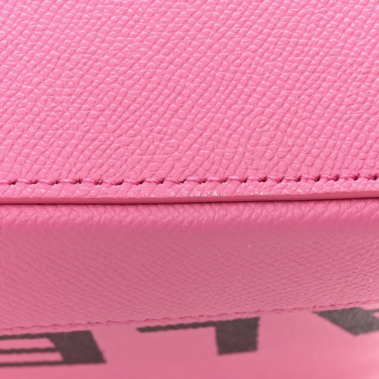 Balenciaga Signature Grained Calfskin Logo M Ville Top Handle Bag Rose Bubblegum Black 14 of 18